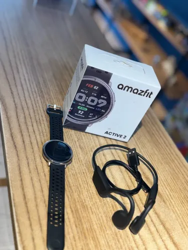 Relógio corrida Amazfit + fone 