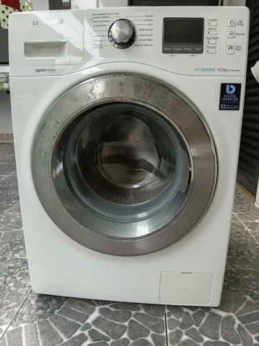 Máquina de lavar Samsung Ecobubble 10,1kg - Placa de alimentação queimou