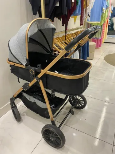 Carrinho De Bebê Europeu 2 Em 1 Moisés Berço 