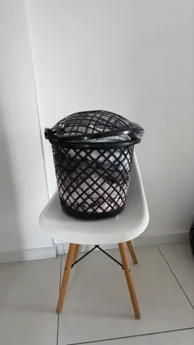 Cesto + roupas de cama + cadeira 