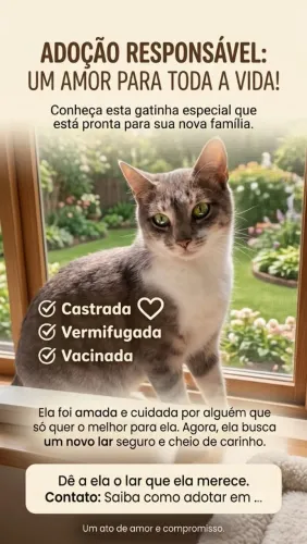 Doação de gata castrada