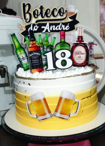 Bolo decorado para festas 