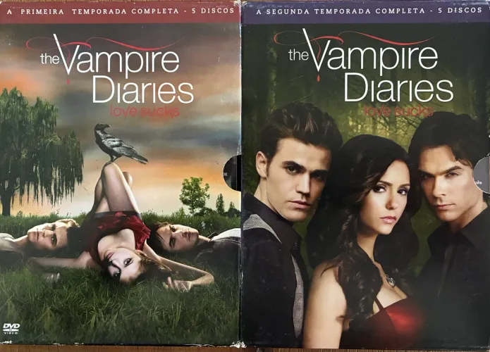 DVD THE VAMPIRES DIARIES: PRIMEIRA E SEGUNDA TEMPORADAS COMPLETAS