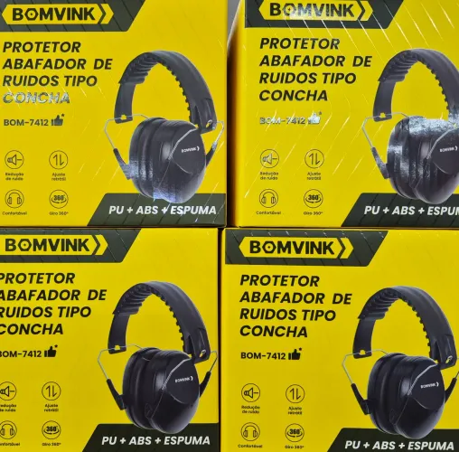 PROTETOR DE OUVIDO ANTI RUIDOS REF: BOM-7412<br>