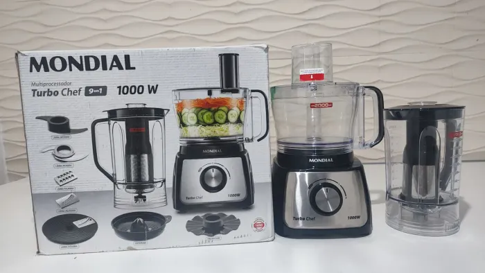 Multiprocessador Mondial 9 em 1 - Motor Novo (Leia a Descrição)
