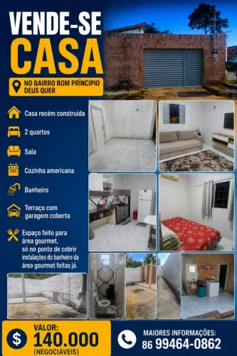 Vendo casa no bairro Deus quer