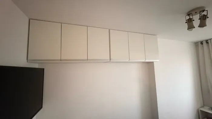 Armário Aéreo Modulado Branco para Cozinha ou Quarto