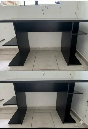 Mesa Gamer / Escritório Ampla (1,36m) - Preta - Ótimo Estado