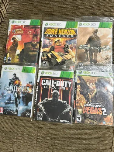 Pack de 6 Jogos XBox 360 - Call of duty e outros