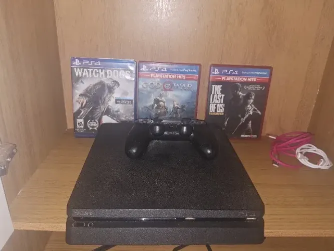 playstation 4, 3 jogos físicos 