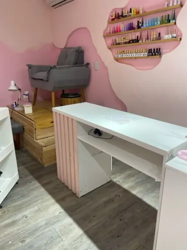 Mesa MDF Nail designer com aspirador embutido