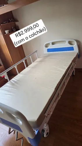 Cama hospitalar - manual - 3 manivelas