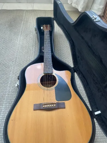 Violão folk fender cd-60-ce com case