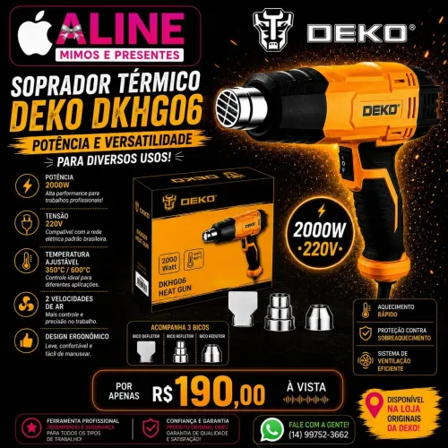 SOPRADOR TÉRMICO DEKO 2000W 220V