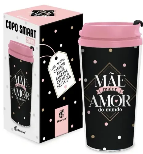 Oferta. Copo Smart - Mãe maior amor do mundo. Não deixe para última hora