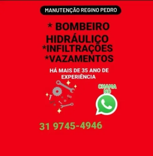 Bombeiro hidráulico vazamentos e infiltrações *