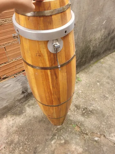 Atabaque 90 cm, com pezinho