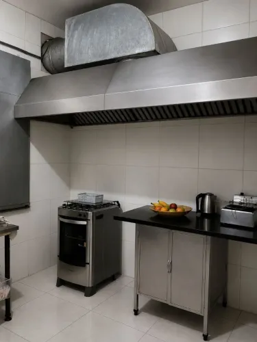 Coifa industrial em inox (2,40X0,90X0,45)