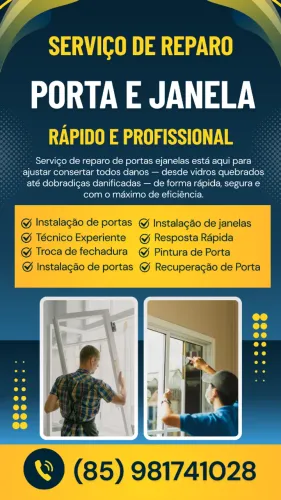 Serviço de portas e janelas
