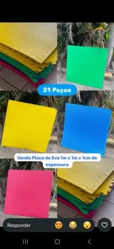 Placa de EVA (tapete/tatame)