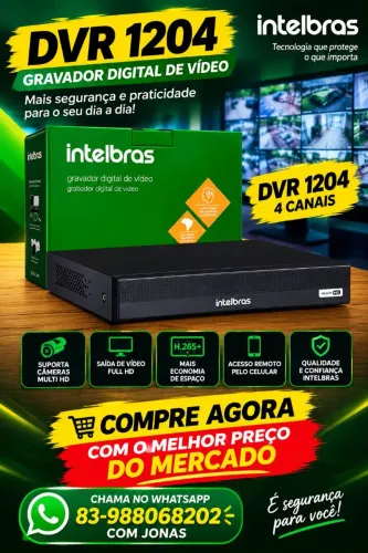 DVR DE 04 CHS INTELBRAS