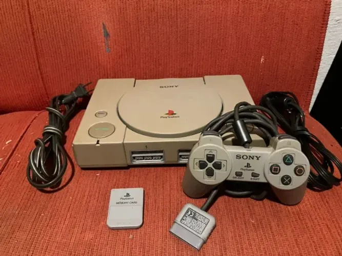 PS1 FAT Leitor 100% + Controle Original + Memory Card