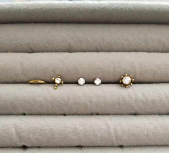 Kit piercing orelha