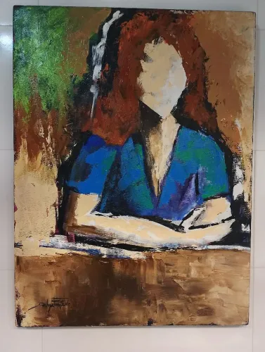 obra única artista plástica Dahya Furtado 60/80