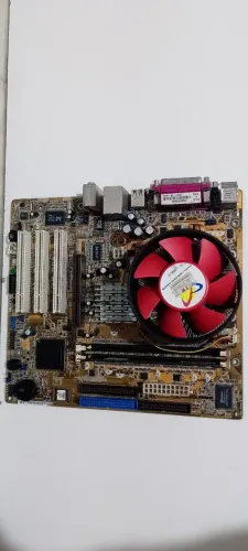 Placa-mãe ASUS P4GE-MX c/ Processador, Memória e Cooler (Seminova)