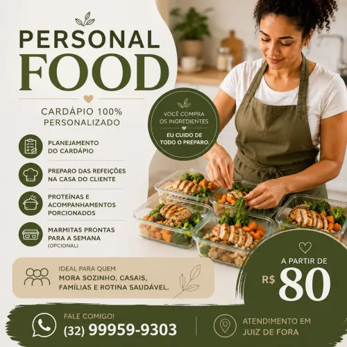 Cozinheira Residencial.