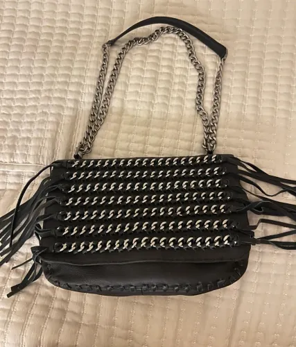 Bolsa COURO franjas