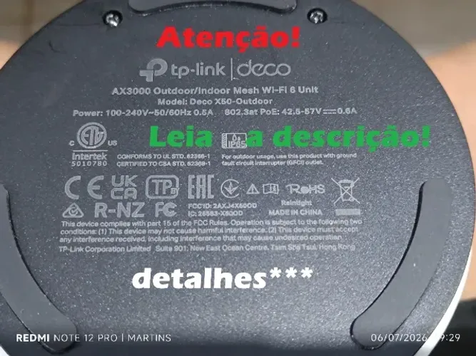 Roteador TP Link Deco X50-Outdoor