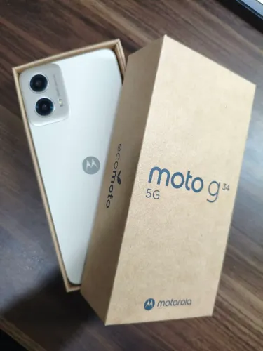 Moto G34 5g Branco - 1 ANO DE USO