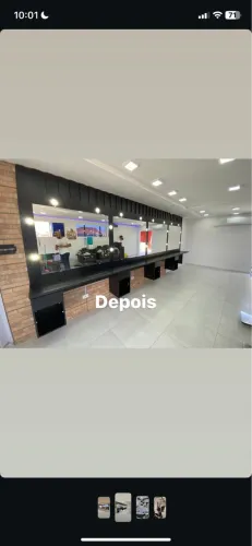 Bancada para barbearia
