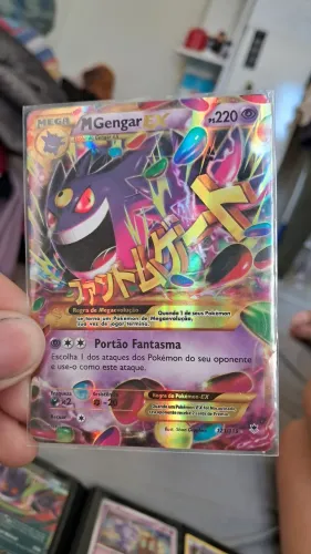 Carta Mega Gengar EX 121/119 rara secreta (XY - força fantasma 2014)