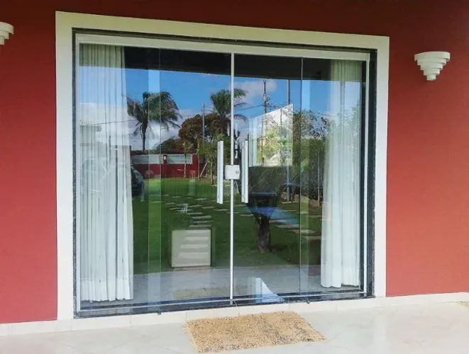 Porta blindex vidro temperado padrão e sob medida