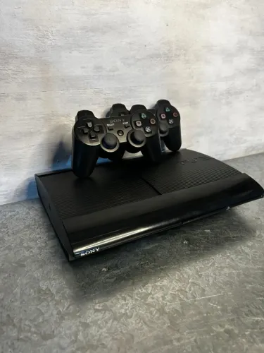 Ps3 Super Slim completo destravado com controles e jogos