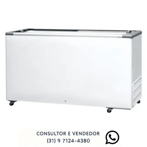 Freezer Horizontal Tampa de Vidro Fricon 503L