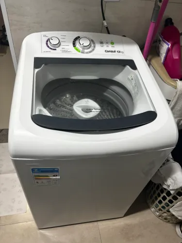Lavadora de Roupas Consul 12kg 16 Programas de Lavagem Branca CWH12