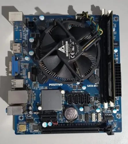 Kit Placa Mãe + Intel Core I5 7400 3.00ghz + Memória Ram 4gb