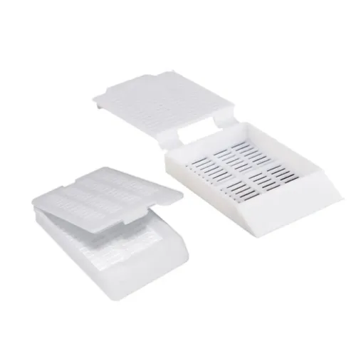 Cassete Histológico C/ Tampa Branco Biopsia - Pct 250un