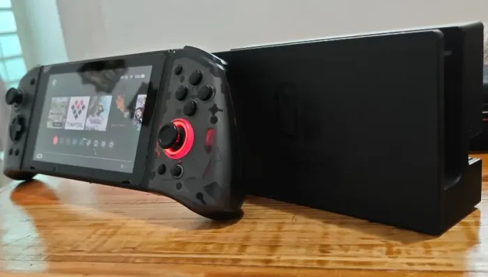 Nintendo Switch desbloqueado + controle Stellar T5 c/ caixa