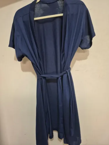 Robe feminino azul marinho quase sem uso 