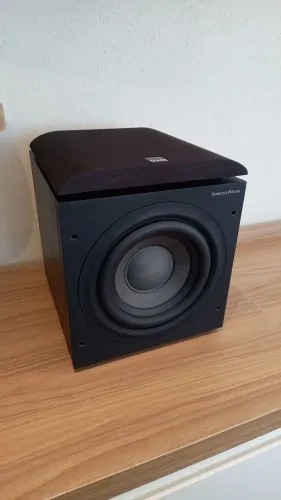 Subwoofer Ativo Bowers Wilkins B&W ASW608 8" Selado 200w 28hz Compacto poderosíssimo LEIA: