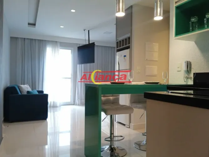Studio 37m², Mobiliado á locação - Centro Guarulhos SP