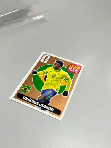 Figurinha Vinícius Júnior Bronze Extra Sticker Fifa 2026