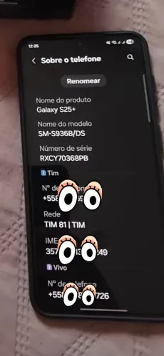 Smartphone Samsung S 25 Plus 512gb