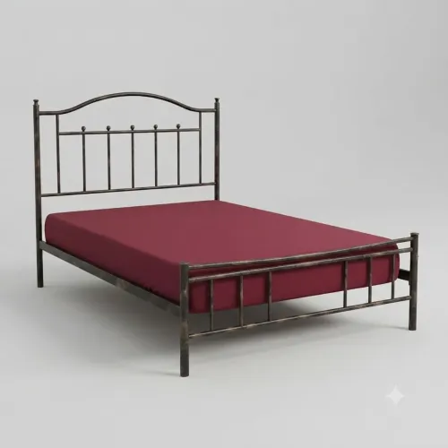 Barbada: Cama de ferro casal