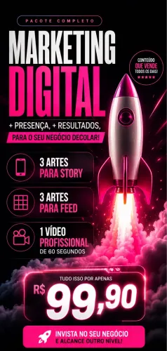 PACOTE DE MARKETING DIGITAL | R$ 99,90