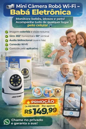 Baba eletrônica wi-fi (Mini Robô)
